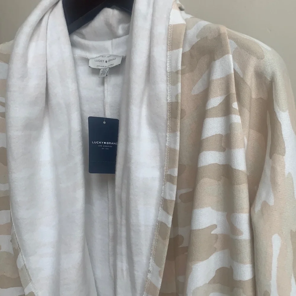 Lucky Brand Camo Open-Front Cardigan NWT - Picture 6 of 12